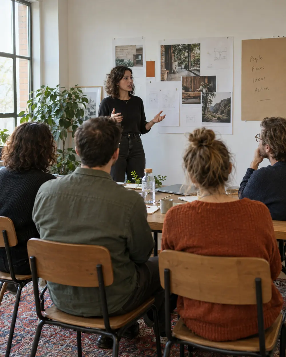 Presenting to a seated group